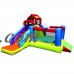 Banzai Climb 'N Bounce Clubhouse (Inflatable Slide, Basketball Hoop, Adventure Climbing Wall, Bouncing Castle, Backyard Bouncer)   557965935